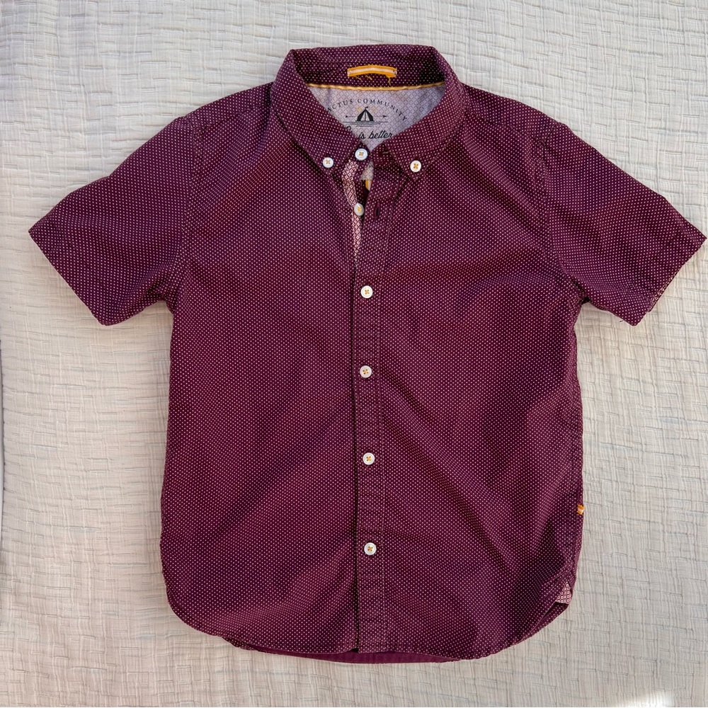 Cactus Community short sleeve button down